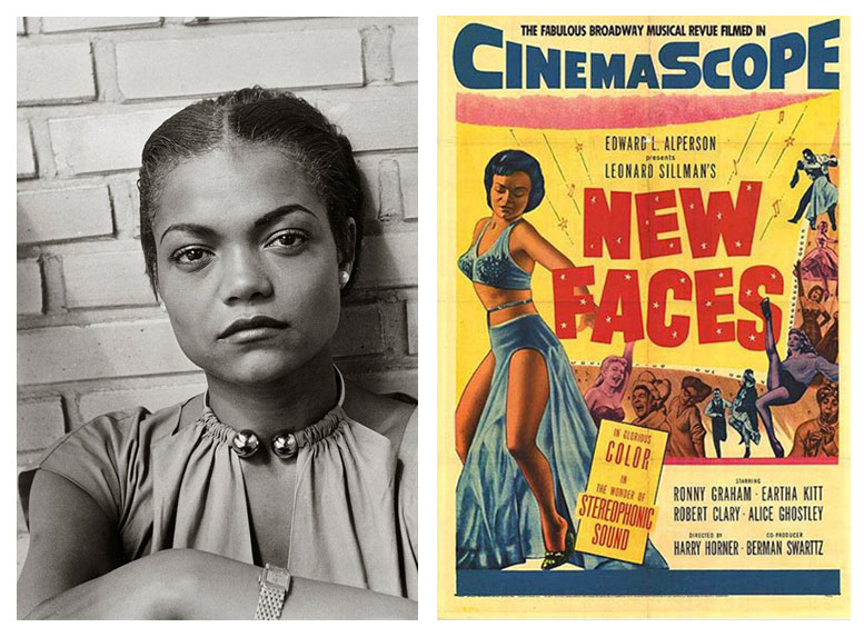 Eartha Kitt as a young lady & New Faces Poster